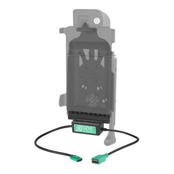 RAM-GDS-DOCK-V10PDU:RAM-GDS-DOCK-V10PDU_2:GDS Power + Single USB-A Dock Cup for IntelliSkin Next Gen Tablets