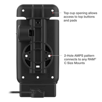 RAM-GDS-DOCK-V15-BU:RAM-GDS-DOCK-V15-BU_4:GDS Powered Vehicle Dock for Handhelds with IntelliSkin