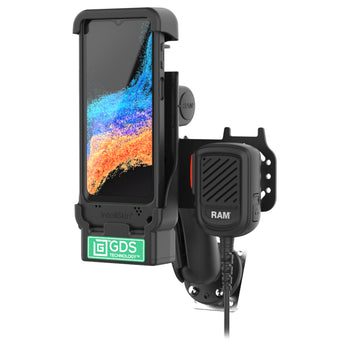 RAM-GDS-DOCK-V15-SAM84-RSM5:RAM-GDS-DOCK-V15-SAM84-RSM5_1:GDS PTT Speaker Mic Kit for XCover7 Pro/6 Pro - Kodiak