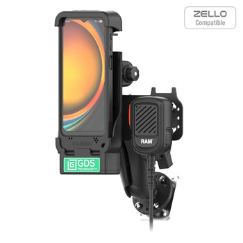 RAM-GDS-DOCK-V15-SAM84-RSM7:RAM-GDS-DOCK-V15-SAM84-RSM7_1:GDS PTT Speaker Mic Kit for XCover7 Pro/6 Pro - Zello