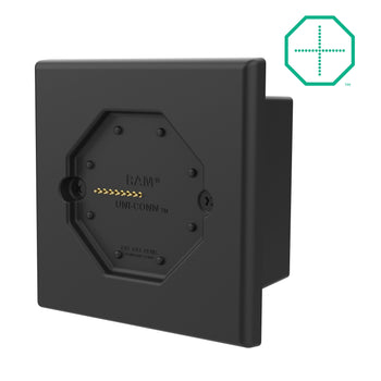 RAM-GDS-DOCK-W8-POEU:RAM-GDS-DOCK-W8-POEU_1:GDS Uni-Conn™ Powered Low Profile Wall Dock with PoE (European Outlets)