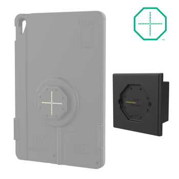 RAM-GDS-DOCK-W8-POEU:RAM-GDS-DOCK-W8-POEU_2:GDS Uni-Conn™ Powered Low Profile Wall Dock with PoE (European Outlets)