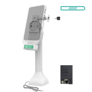 RAM-GDS-DOCKL-D11-14-U4E-GRY:RAM-GDS-DOCKL-D11-14-U4E-GRY_2:GDS Uni-Conn™ 14" Locking Pedestal Dock with PoE - Gray