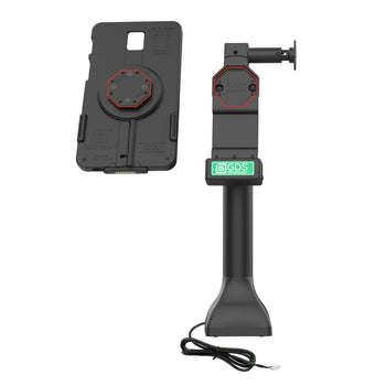RAM-GDS-DOCKL-D11-14-U4E:RAM-GDS-DOCKL-D11-14-U4E_4:GDS Uni-Conn™ 14" Locking Pedestal Dock with PoE