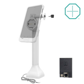 RAM-GDS-DOCKL-D11-14-U5E-GRY:RAM-GDS-DOCKL-D11-14-U5E-GRY_2:GDS Uni-Conn™ Powered 14" Locking Pedestal Dock with PoE - Gray