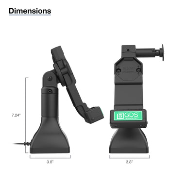 RAM-GDS-DOCKL-D11-7-U4C:RAM-GDS-DOCKL-D11-7-U4C_6:GDS Uni-Conn™ 7" Locking Pedestal Dock with USB-C