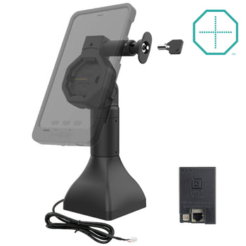 RAM-GDS-DOCKL-D11-7-U5E:RAM-GDS-DOCKL-D11-7-U5E_2:GDS Uni-Conn™ Powered 7" Locking Pedestal Dock with PoE