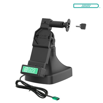RAM-GDS-DOCKL-D14-U4C:RAM-GDS-DOCKL-D14-U4C_1:GDS Uni-Conn™ Locking Tilt & Swivel Dock with USB-C