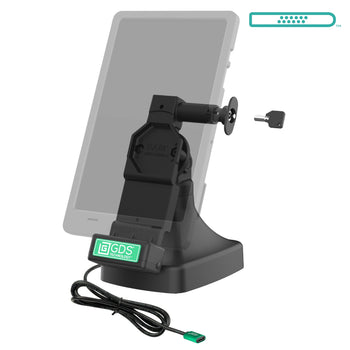 RAM-GDS-DOCKL-D14-U4C:RAM-GDS-DOCKL-D14-U4C_2:GDS Uni-Conn™ Locking Tilt & Swivel Dock with USB-C