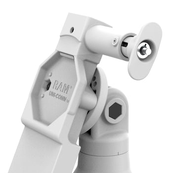 RAM-GDS-DOCKL-D14-U4E-2A-GRY:RAM-GDS-DOCKL-D14-U4E-2A-GRY_5:GDS Uni-Conn™ Locking Tilt & Swivel Dock with PoE + Data - Gray