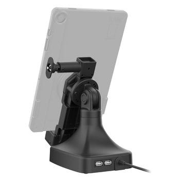 RAM-GDS-DOCKL-D14-U4E-2A:RAM-GDS-DOCKL-D14-U4E-2A_4:GDS Uni-Conn™ Locking Tilt & Swivel Dock with PoE + Data
