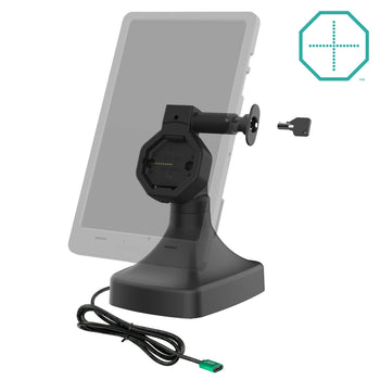 RAM-GDS-DOCKL-D14-U5C:RAM-GDS-DOCKL-D14-U5C_2:GDS Uni-Conn™ Powered Locking Tilt & Swivel Dock with USB-C