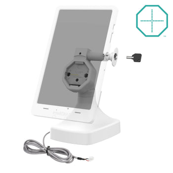 RAM-GDS-DOCKL-D14-U5E-GRY:RAM-GDS-DOCKL-D14-U5E-GRY_2:GDS Uni-Conn™ Powered Locking Tilt & Swivel Dock with PoE - Gray