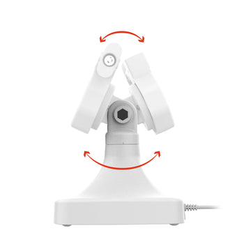 RAM-GDS-DOCKL-D14-U5E-GRY:RAM-GDS-DOCKL-D14-U5E-GRY_3:GDS Uni-Conn™ Powered Locking Tilt & Swivel Dock with PoE - Gray