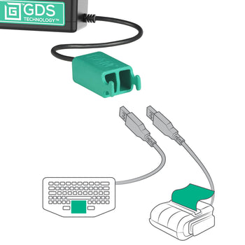 RAM-GDS-DOCKL-SAM54NCD2U:RAM-GDS-DOCKL-SAM54NCD2U_6:Locking GDS Tough-Dock™ + Dual USB-A for Tab Active5 Pro & 4 Pro