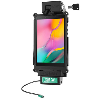 RAM-GDS-DOCKL-SAM55CPU:RAM-GDS-DOCKL-SAM55CPU_1:Locking GDS Tough-Dock™ for Samsung Tab A 8.0 (2019) SM-T290 & T-295