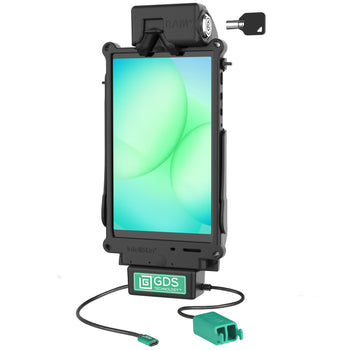 RAM-GDS-DOCKL-SAM80CD2U:RAM-GDS-DOCKL-SAM80CD2U_1:Locking GDS Tough-Dock™ + Dual USB-A for Samsung Tab A9 & A7 Lite 8.7"