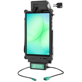 RAM-GDS-DOCKL-SAM80CDU:RAM-GDS-DOCKL-SAM80CDU_1:Locking GDS Tough-Dock™ + Single USB-A for Samsung Tab A9 & A7 Lite
