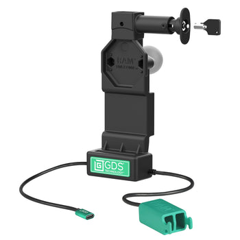 RAM-GDS-DOCKL-U4CD2U:RAM-GDS-DOCKL-U4CD2U_1:GDS Uni-Conn™ Locking Dock + Dual USB-A with Release Button