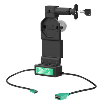 RAM-GDS-DOCKL-U4CDU:RAM-GDS-DOCKL-U4CDU_1:GDS Uni-Conn™ Locking Dock + Single USB-A with Release Button
