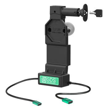 RAM-GDS-DOCKL-U4CP-CU:RAM-GDS-DOCKL-U4CP-CU_1:GDS Uni-Conn™ Locking Dock + Single USB-C with Release Button