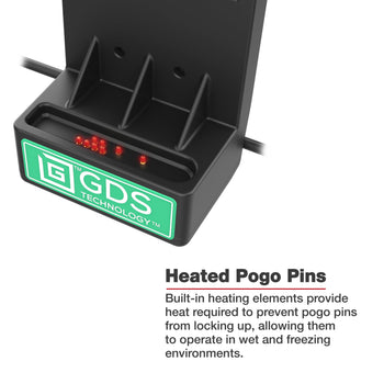 RAM-GDS-DOCKL-V12-ZE16CPDHU:RAM-GDS-DOCKL-V12-ZE16CPDHU_4:GDS Locking Powered Dock + USB-A for Zebra EC50/55 - Heated Pins