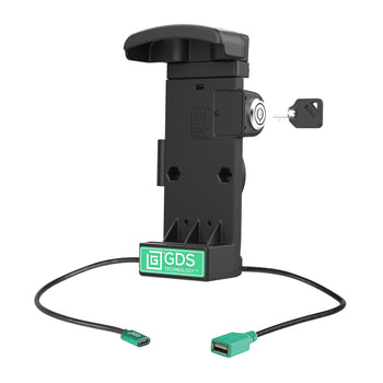 RAM-GDS-DOCKL-V12-ZE35CPDHU:RAM-GDS-DOCKL-V12-ZE35CPDHU_2:GDS Locking Powered Dock + USB-A for Zebra TC73/78 - Heated Pins