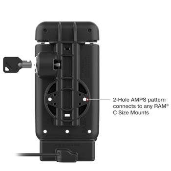 RAM-GDS-DOCKL-V15-AP4850U:RAM-GDS-DOCKL-V15-AP4850U_4:GDS Powered Locking Dock for iPhone 16 & 16 Pro with IntelliSkin