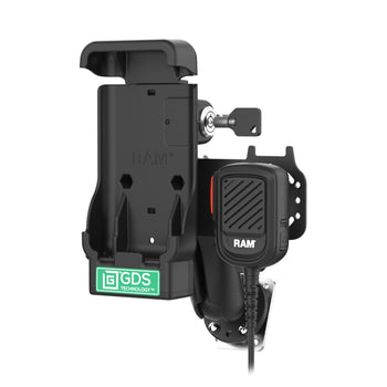RAM-GDS-DOCKL-V15-SAM84-RSM4:RAM-GDS-DOCKL-V15-SAM84-RSM4_2:GDS Locking PTT Speaker Mic Kit for XCover7 Pro/6 Pro - ESChat & Zello