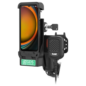 RAM-GDS-DOCKL-V15-SAM84-RSM5:RAM-GDS-DOCKL-V15-SAM84-RSM5_1:GDS® Locking PTT Speaker Mic Kit for XCover7 Pro/6 Pro - Kodiak