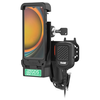 RAM-GDS-DOCKL-V15-SAM84-RSM7:RAM-GDS-DOCKL-V15-SAM84-RSM7_1:GDS Locking PTT Speaker Mic Kit for XCover7 Pro/6 Pro - Zello