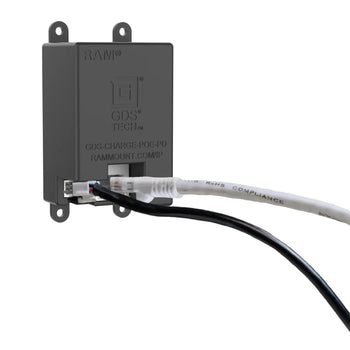 RAM-GDS-DOCKL-W5-U5-POEU-GRY:RAM-GDS-DOCKL-W5-U5-POEU-GRY_4:GDS Uni-Conn™ Powered Locking Wall Dock with PoE - Gray