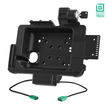 RAM-GDS-DOCKL-ZE21PDU:RAM-GDS-DOCKL-ZE21PDU_2:Locking GDS Dock + Data for Zebra ET401 & ET4x 10" with IntelliSkin