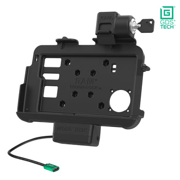 RAM-GDS-DOCKL-ZE46PU:RAM-GDS-DOCKL-ZE46PU_2:Locking GDS Thin-Dock™ for Zebra ET401 & ET4x 8" with IntelliSkin