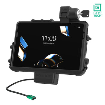 RAM-GDS-DOCKL-ZE47PU:RAM-GDS-DOCKL-ZE47PU_1:Locking GDS Thin-Dock™ for Zebra ET401 & ET4x 10" with IntelliSkin