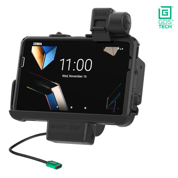 RAM-GDS-DOCKNLL-ZE20PU:RAM-GDS-DOCKNLL-ZE20PU_1:GDS Powered Dock with Latch for Zebra ET401 & ET4x 8" with IntelliSkin