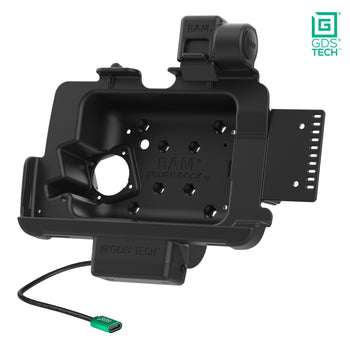 RAM-GDS-DOCKNLL-ZE20PU:RAM-GDS-DOCKNLL-ZE20PU_2:GDS Powered Dock with Latch for Zebra ET401 & ET4x 8" with IntelliSkin