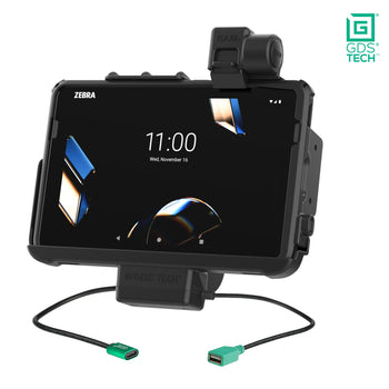 RAM-GDS-DOCKNLL-ZE21PDU:RAM-GDS-DOCKNLL-ZE21PDU_1:GDS Power + Data Dock with Latch for Zebra ET401 & ET4x 10"
