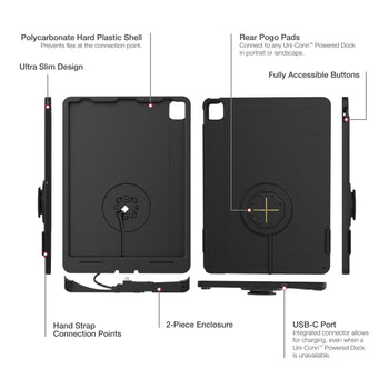 RAM-GDS-SKIN-AP37-TCB:RAM-GDS-SKIN-AP37-TCB_5:IntelliSkin Thin-Case™ for iPad Pro 12.9 3rd - 5th Gen (Rear Pogo Pads)