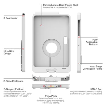 RAM-GDS-SKIN-SAM100-TCD-GRY:RAM-GDS-SKIN-SAM100-TCD-GRY_5:IntelliSkin Thin-Case™ for Samsung Tab Active5 Pro & 4 Pro - Gray