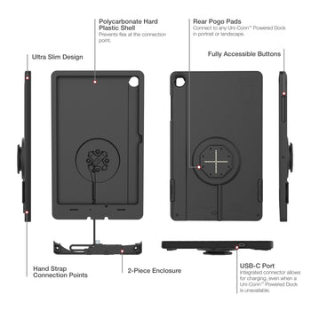RAM-GDS-SKIN-SAM88-TCB-1:RAM-GDS-SKIN-SAM88-TCB-1_5:IntelliSkin Thin-Case™ for Samsung Tab A11+ (Rear Pogo Pads)