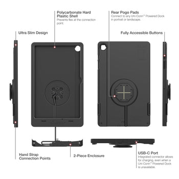 RAM-GDS-SKIN-SAM88-TCB:RAM-GDS-SKIN-SAM88-TCB_5:IntelliSkin Thin-Case™ for Samsung Tab A9+ (Rear Pogo Pads)
