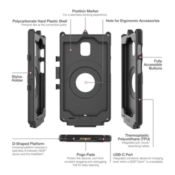 RAM-GDS-SKIN-SAM89-HC:RAM-GDS-SKIN-SAM89-HC_5:IntelliSkin Hard Case for Samsung Tab Active5, Tab Active3 & 2