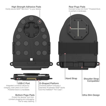 RAM-GDS-TABC-B1DB:RAM-GDS-TABC-B1DB_4:GDS Tab-Conn™ for Tablets Without Case (D Shape & Rear Pogo Pads)