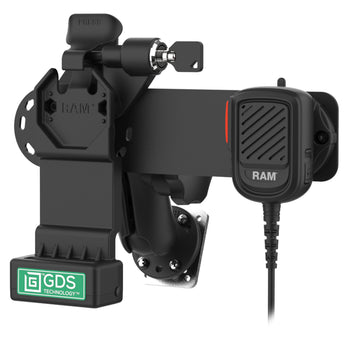 RAM-GDS-U1RL-RSM-A04:RAM-GDS-U1RL-RSM-A04_3:GDS Uni-Conn™ Locking PTT Remote Speaker Mic Bundle for ESChat & Zello