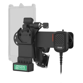 RAM-GDS-U1RL-RSM-A05:RAM-GDS-U1RL-RSM-A05_2:GDS Uni-Conn™ Locking PTT Remote Speaker Mic Bundle for Kodiak