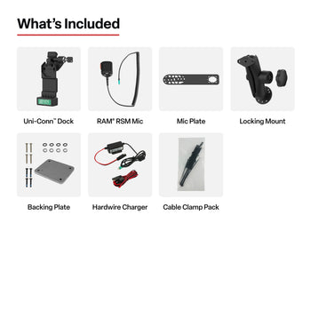 RAM-GDS-U1RL-RSM-A05:RAM-GDS-U1RL-RSM-A05_6:GDS Uni-Conn™ Locking PTT Remote Speaker Mic Bundle for Kodiak