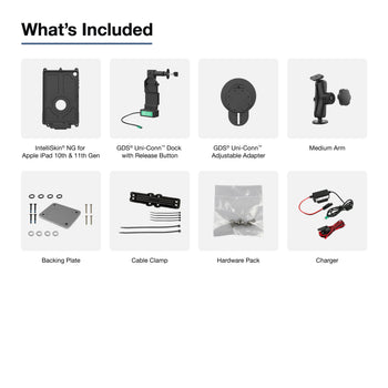 RAM-GDS-U4-AP40-KIT2:RAM-GDS-U4-AP40-KIT2_6:GDS Uni-Conn™ Locking Vehicle Bundle for Apple iPad 10th & 11th Gen