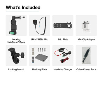 RAM-GDS-U4L-RSM-A04:RAM-GDS-U4L-RSM-A04_7:GDS Uni-Conn™ Locking PTT Remote Speaker Mic Bundle for ESChat & Zello