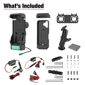 RAM-GDS-V15-AP48-PTT1:RAM-GDS-V15-AP48-PTT1_4:GDS Aina PTT Voice Responder Vehicle Bundle for iPhone 16